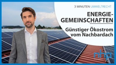 Energiegemeinschaften –  Günstiger Ökostrom aus der Nachbarschaft