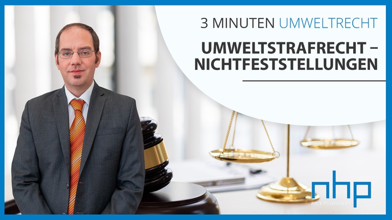 Umweltstrafrecht - Nichtfeststellungen