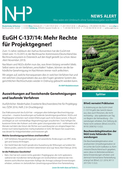 NHP News Alert Sonderausgabe Juni 2016 ist erschienen